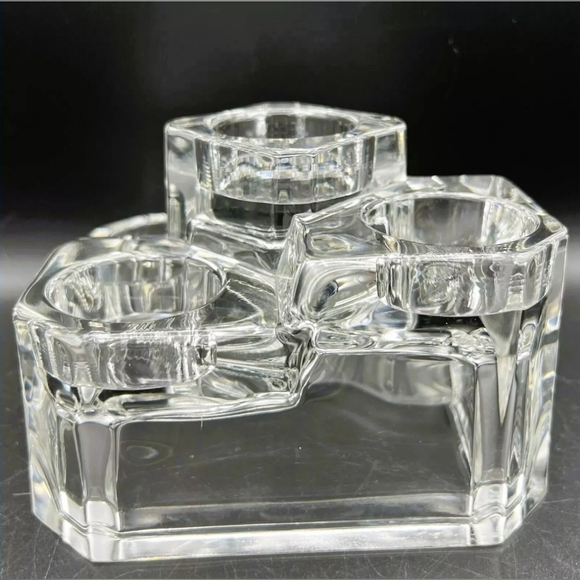 PARTYLITE Heavy Crystal Castle Candle Holder 5 Tier Votive Tea Light Christmas - Picture 5 of 7